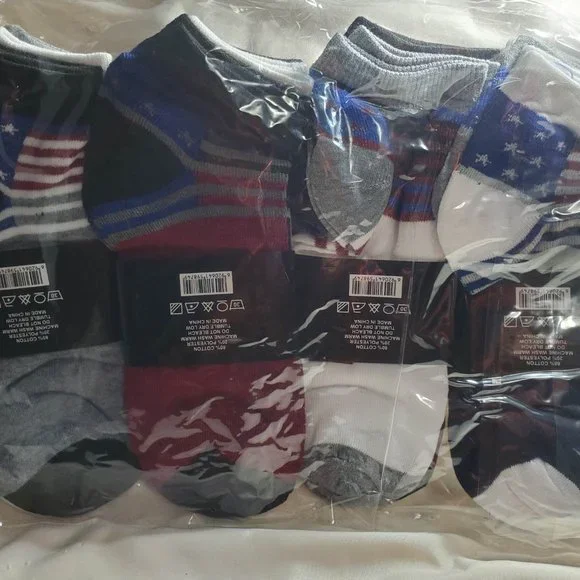 12 Pairs Assorted Colors men's Ankle Socks Size 9-11 - Picture 3 of 10